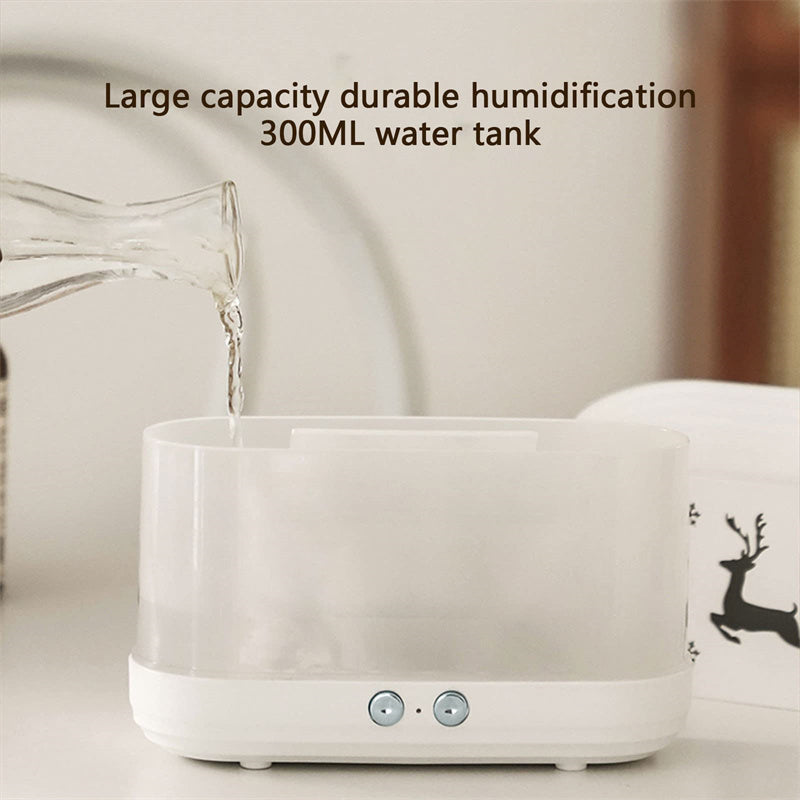 Christmas Elk Flame Humidifier – Quiet Aromatherapy & LED Atmosphere Light