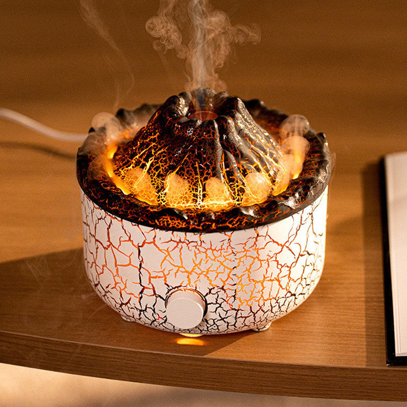 Volcano Aromatherapy Diffuser – Flame Mist Jellyfish Air Humidifier