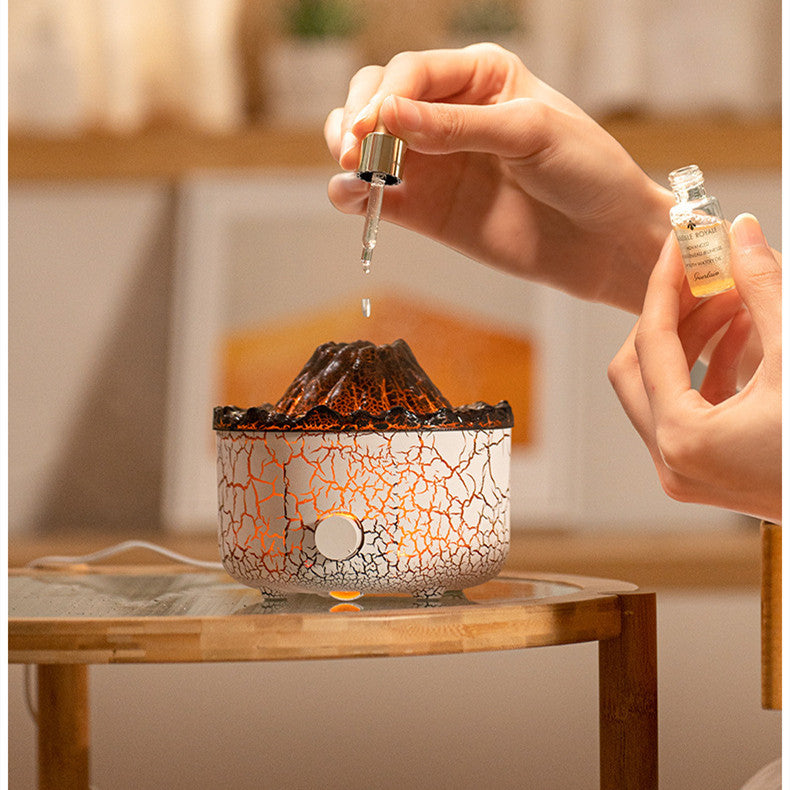 Volcano Aromatherapy Diffuser – Flame Mist Jellyfish Air Humidifier