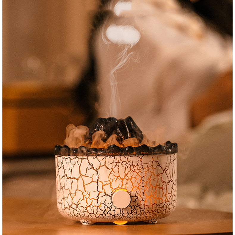 Volcano Aromatherapy Diffuser – Flame Mist Jellyfish Air Humidifier